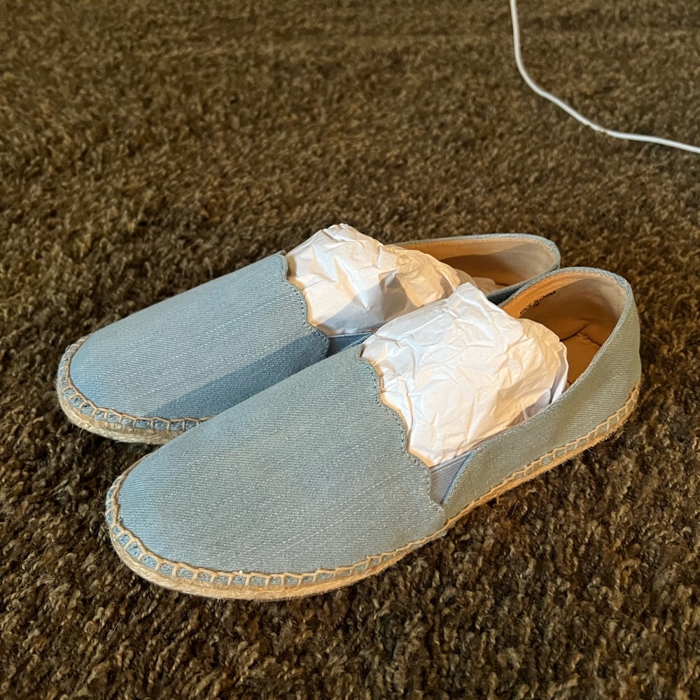 Talbots Sky Blue Espadrille Flats